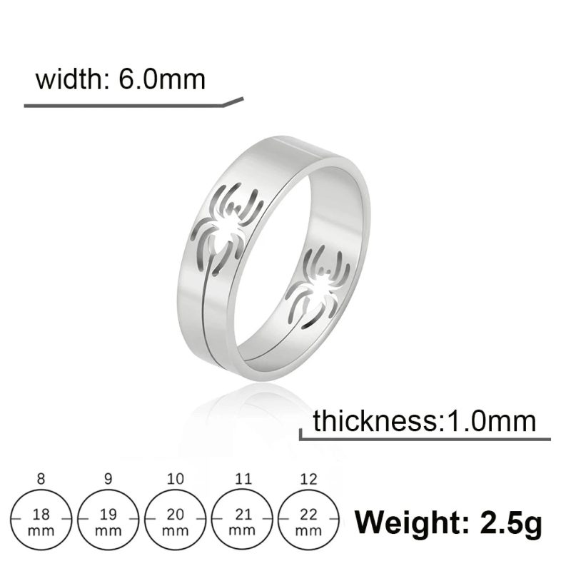 Skyrim Stainless Steel Spider Ring - Image 8
