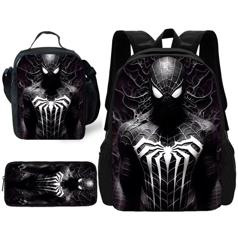 3pcs Cute Anime Spider-Man School Backpack Set - Image 36