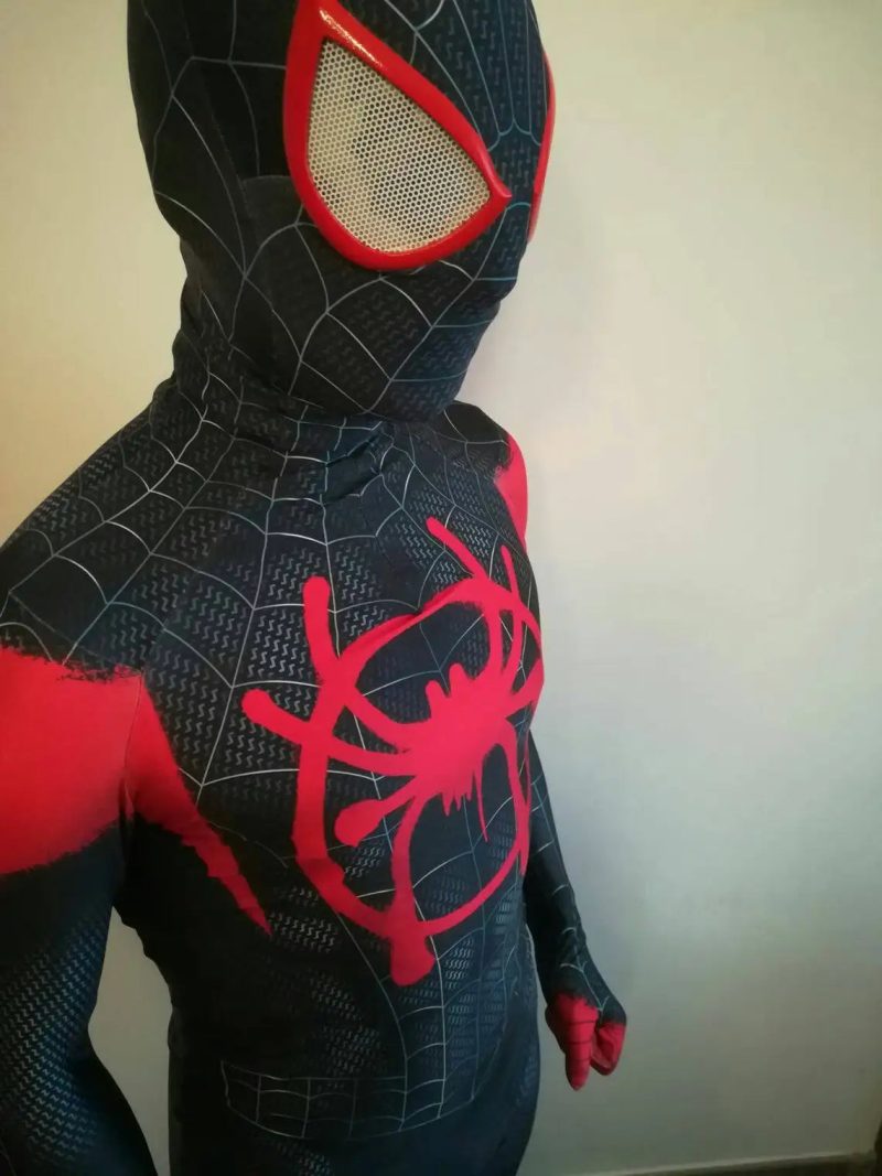 Newest Anime Spider-Man Miles Morales Cosplay Costume - Image 7