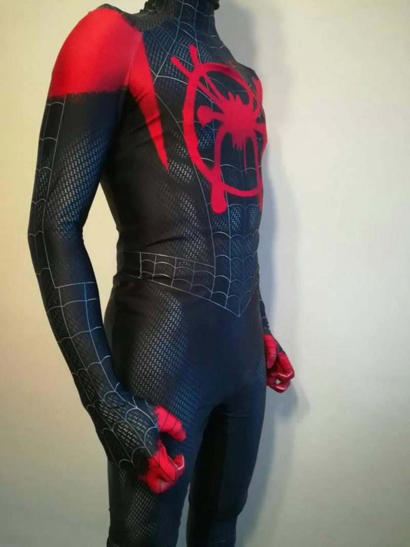 Newest Anime Spider-Man Miles Morales Cosplay Costume - Image 3