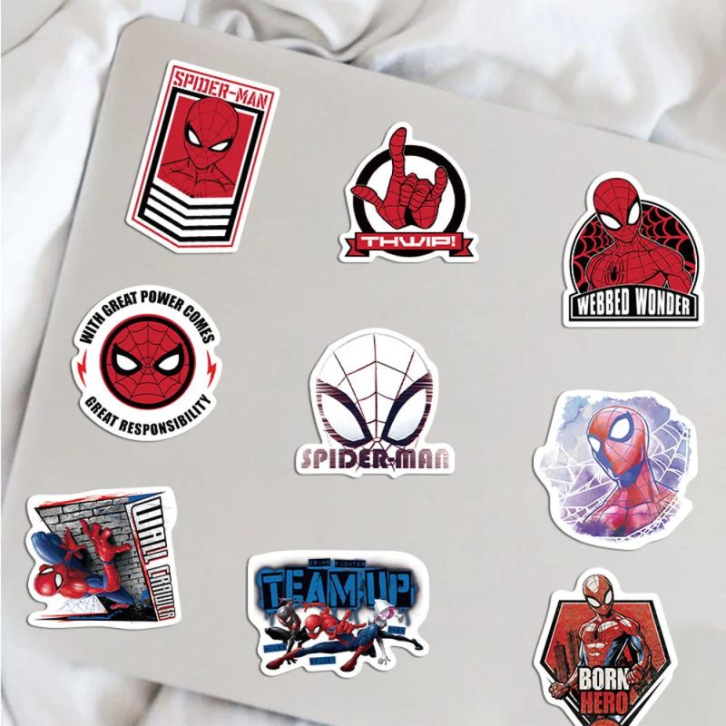 50pcs Cartoon Spider-Man Graffiti Stickers - Image 4