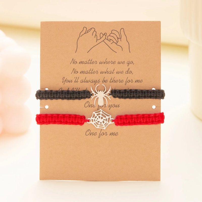 Romantic Spider Handmade Braided Rope Bracelet - Image 4
