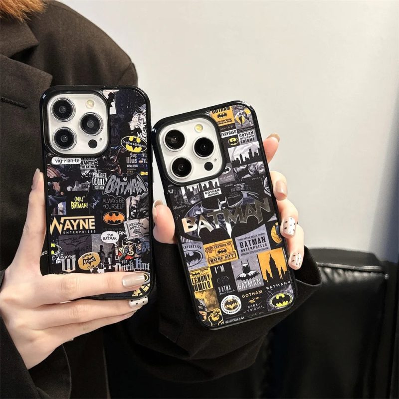 Cartoon Spider-Man & Batman Phone Case - Image 2