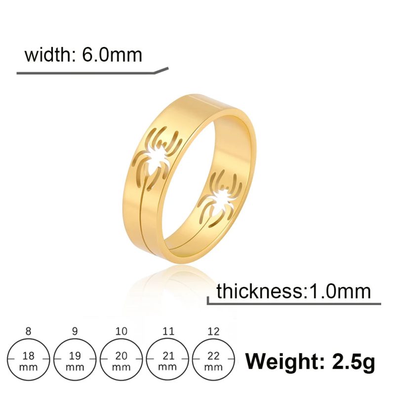 Skyrim Stainless Steel Spider Ring - Image 7