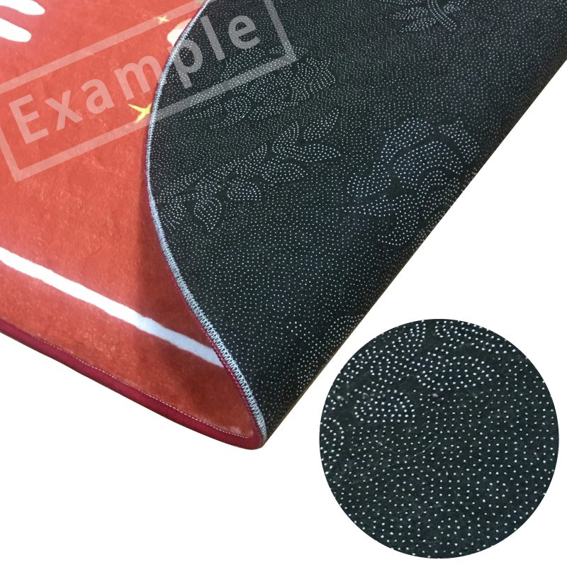 Green Spider Web Skull Halloween Rug - Image 3