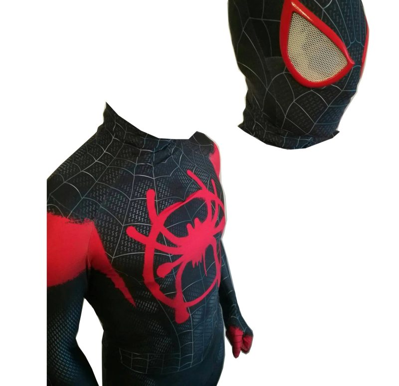Newest Anime Spider-Man Miles Morales Cosplay Costume - Image 8