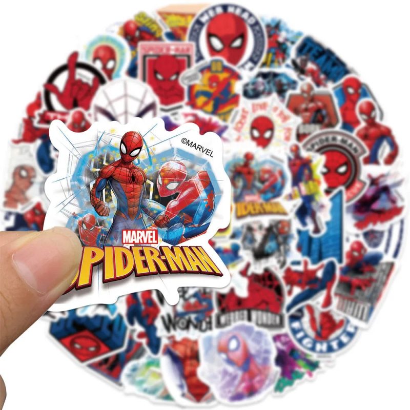 50pcs Cartoon Spider-Man Graffiti Stickers - Image 2