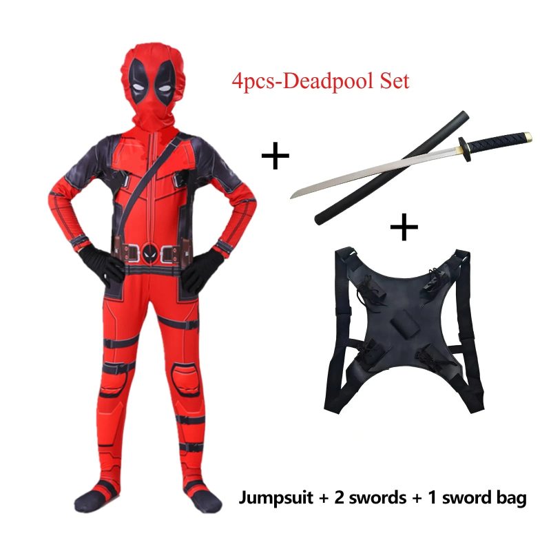 Deadpool Kids Superhero Costume - Image 8