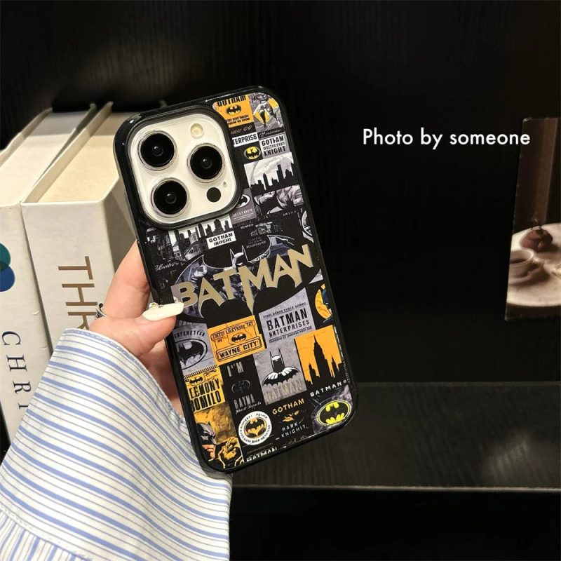 Cartoon Spider-Man & Batman Phone Case - Image 6