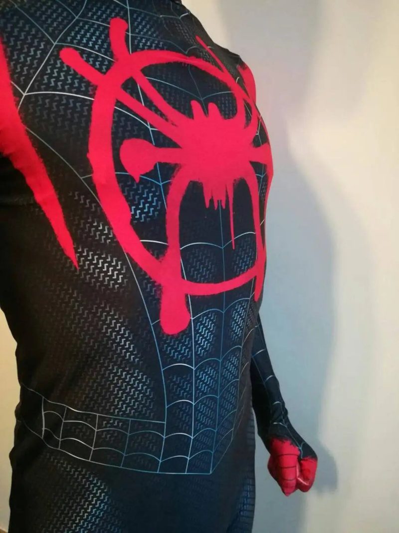 Newest Anime Spider-Man Miles Morales Cosplay Costume - Image 6