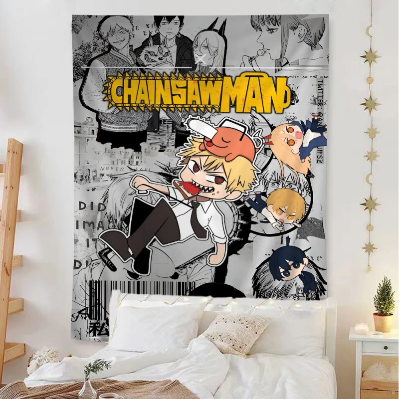 Chainsaw Man Anime Tapestry - Image 4