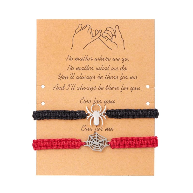 Romantic Spider Handmade Braided Rope Bracelet - Image 6