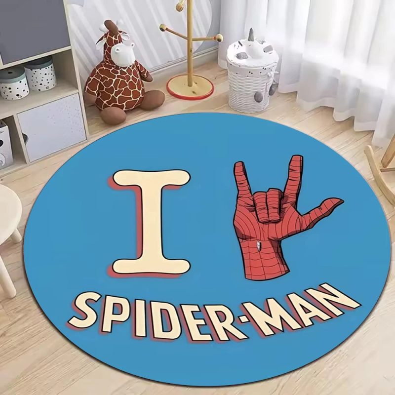 MINISO Disney Spider-Man Round Carpet - Image 8