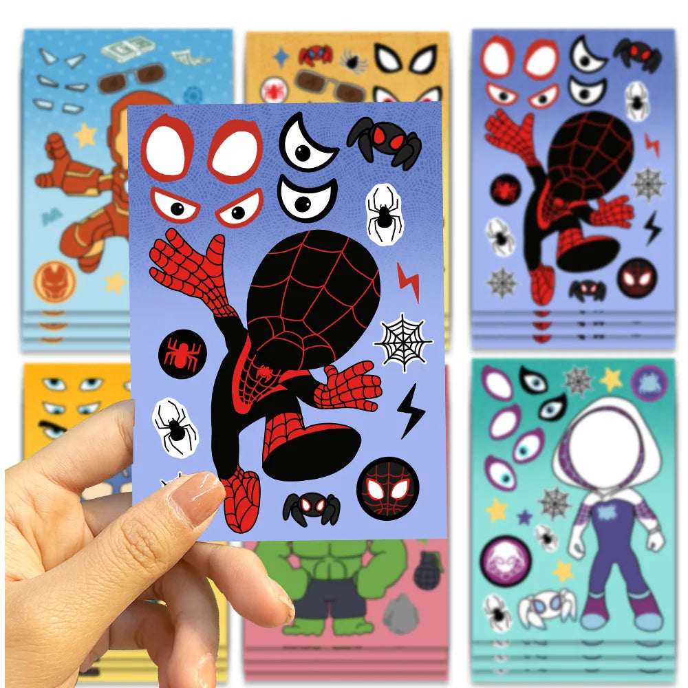 8 Sheets Disney Marvel Spider-Man & Iron Man Stickers - Image 4